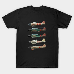 A6M Zero Japan WW2 fighter aircraft T-Shirt